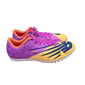New Balance MD500‎ V8 Racing Track Spikes Shoes Purple Yellow Mens Size 9.5